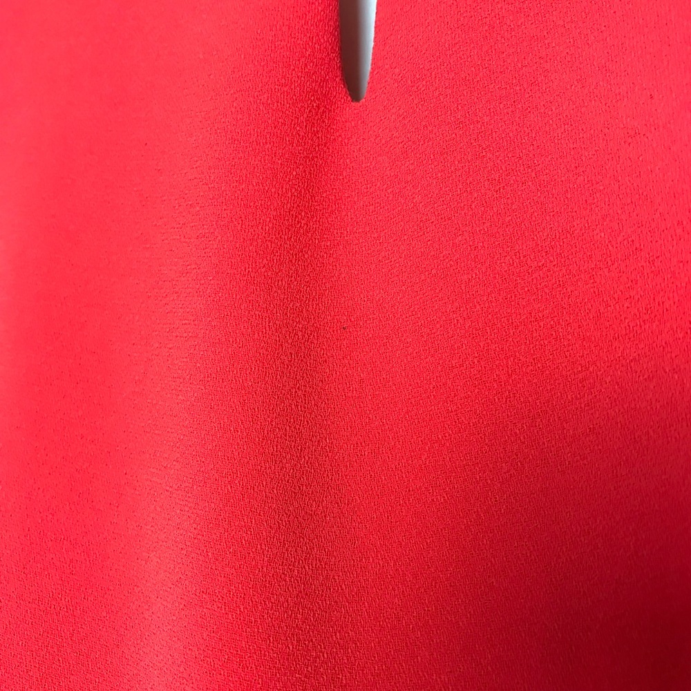 J. Crew Red Dress Sz 4 Cap Sleeve Career Fitted - Picture 8 of 8